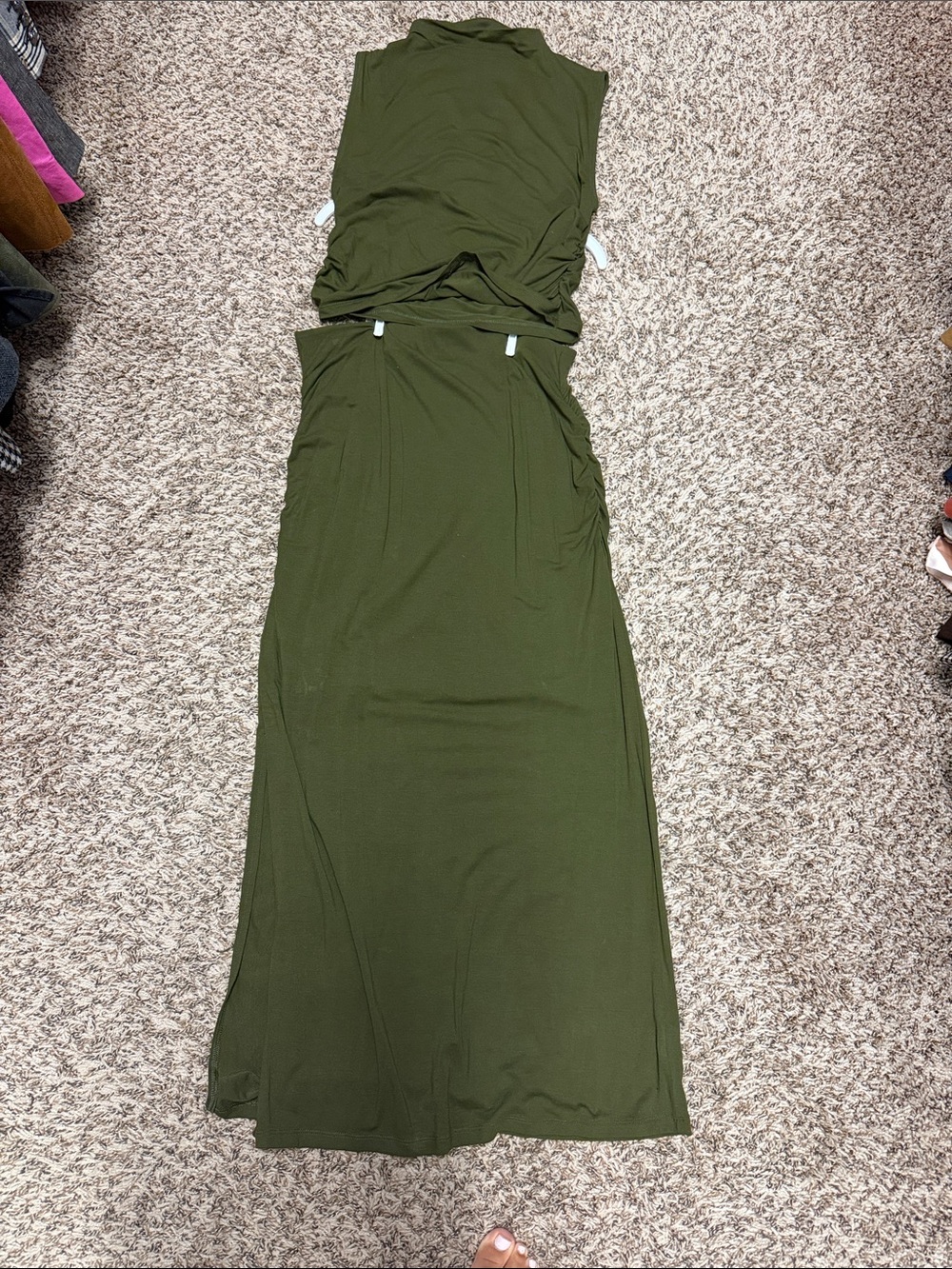 Old Navy Olive Green Sleeveless 2 piece set mint condition M